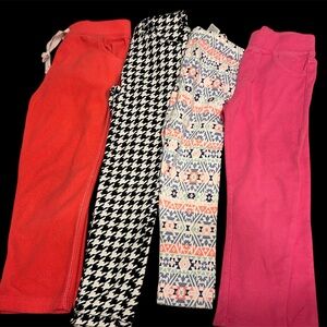 4T girl pants, capriL & leggings Set
